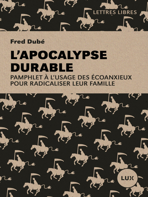 Title details for L'apocalypse durable by Fred Dubé - Wait list